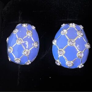 Heidi Daus CLIP 🆕 Egg Crystals Earrings